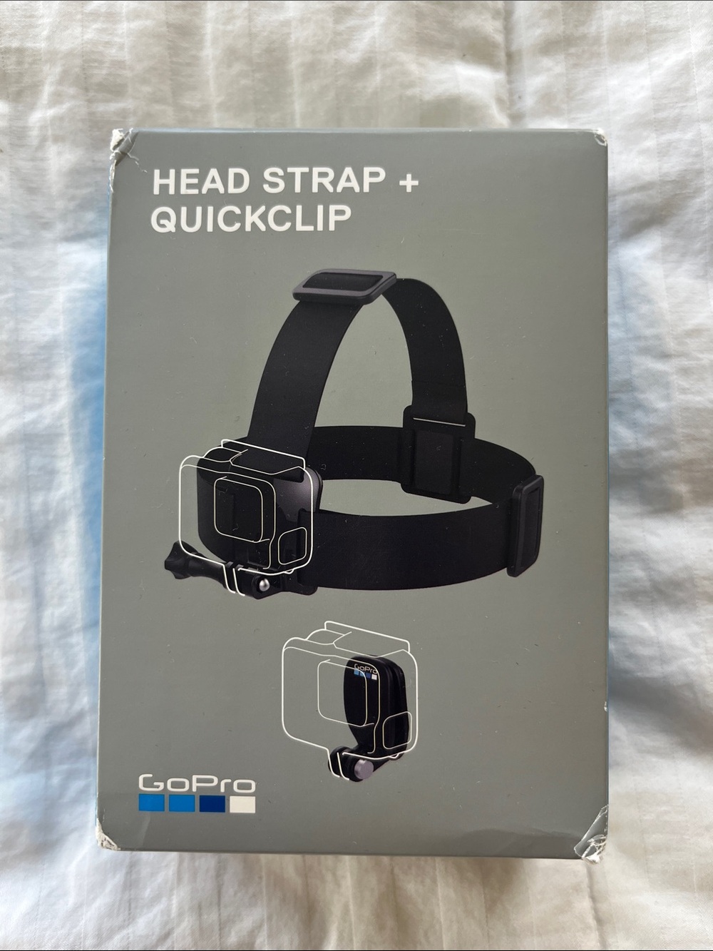 GoPro Black Head Strap with QuickClip Graphic